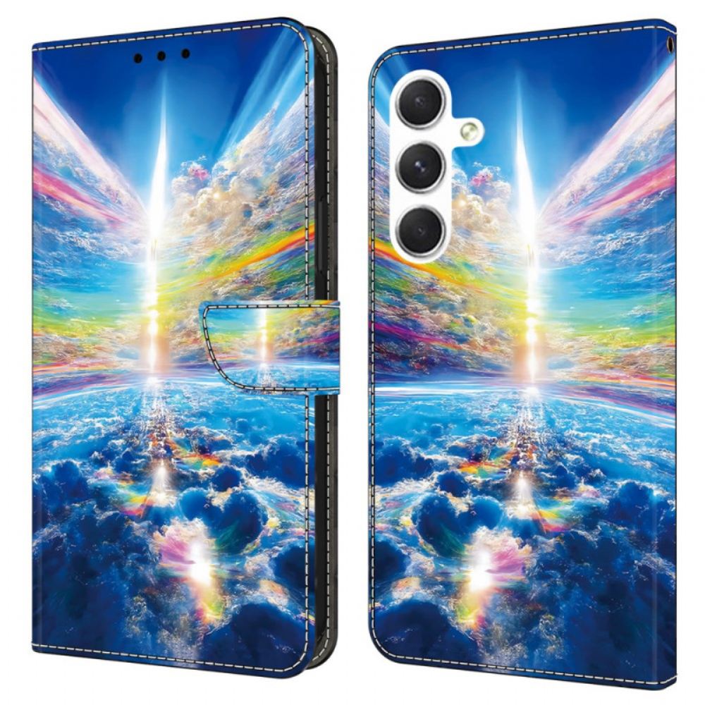 Kožený Kryt Samsung Galaxy A16 5g Barevné Nebe