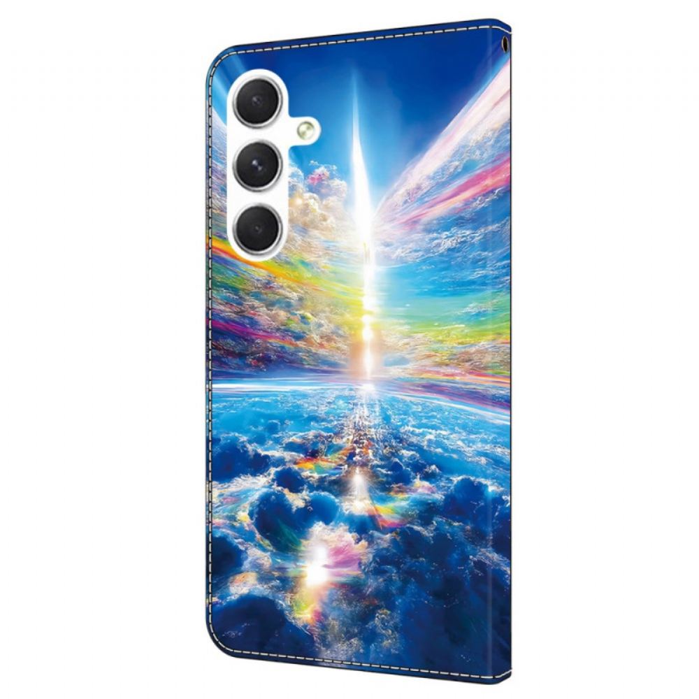 Kožený Kryt Samsung Galaxy A16 5g Barevné Nebe