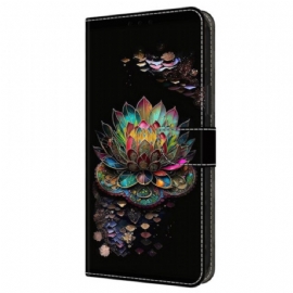 Kožený Kryt Samsung Galaxy A16 5g Květinový Vzor