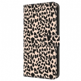 Kožený Kryt Samsung Galaxy A16 5g Leopardí Vzor