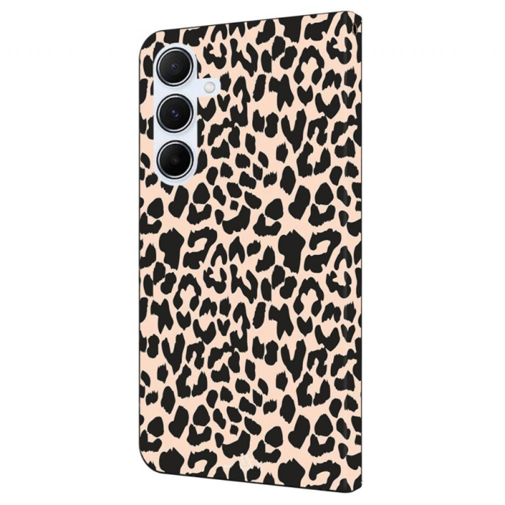Kožený Kryt Samsung Galaxy A16 5g Leopardí Vzor