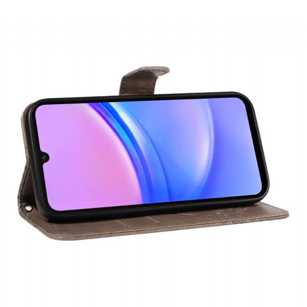 Kožený Kryt Samsung Galaxy A16 5g Motýlí Stopa