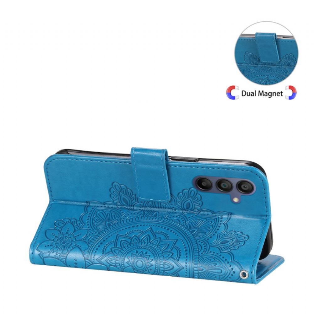 Kožený Kryt Samsung Galaxy A16 5g Otisk Mandaly