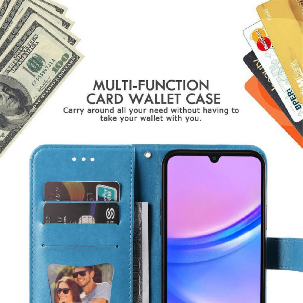 Kožený Kryt Samsung Galaxy A16 5g Otisk Mandaly