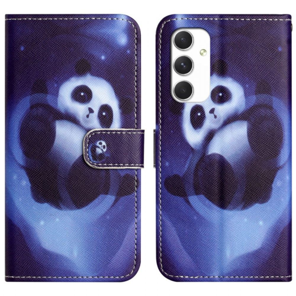 Kožený Kryt Samsung Galaxy A16 5g Panda Space