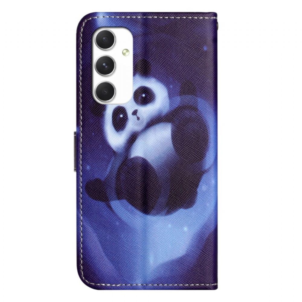 Kožený Kryt Samsung Galaxy A16 5g Panda Space