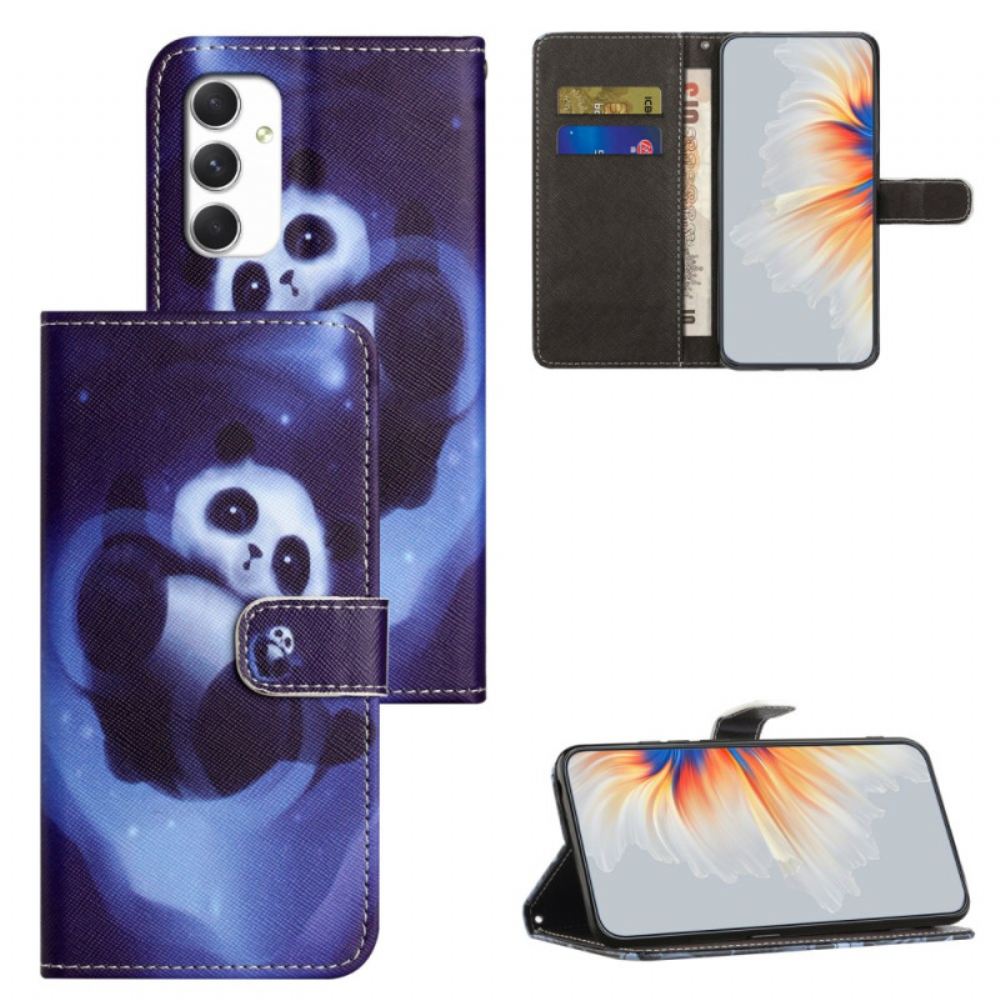 Kožený Kryt Samsung Galaxy A16 5g Panda Space
