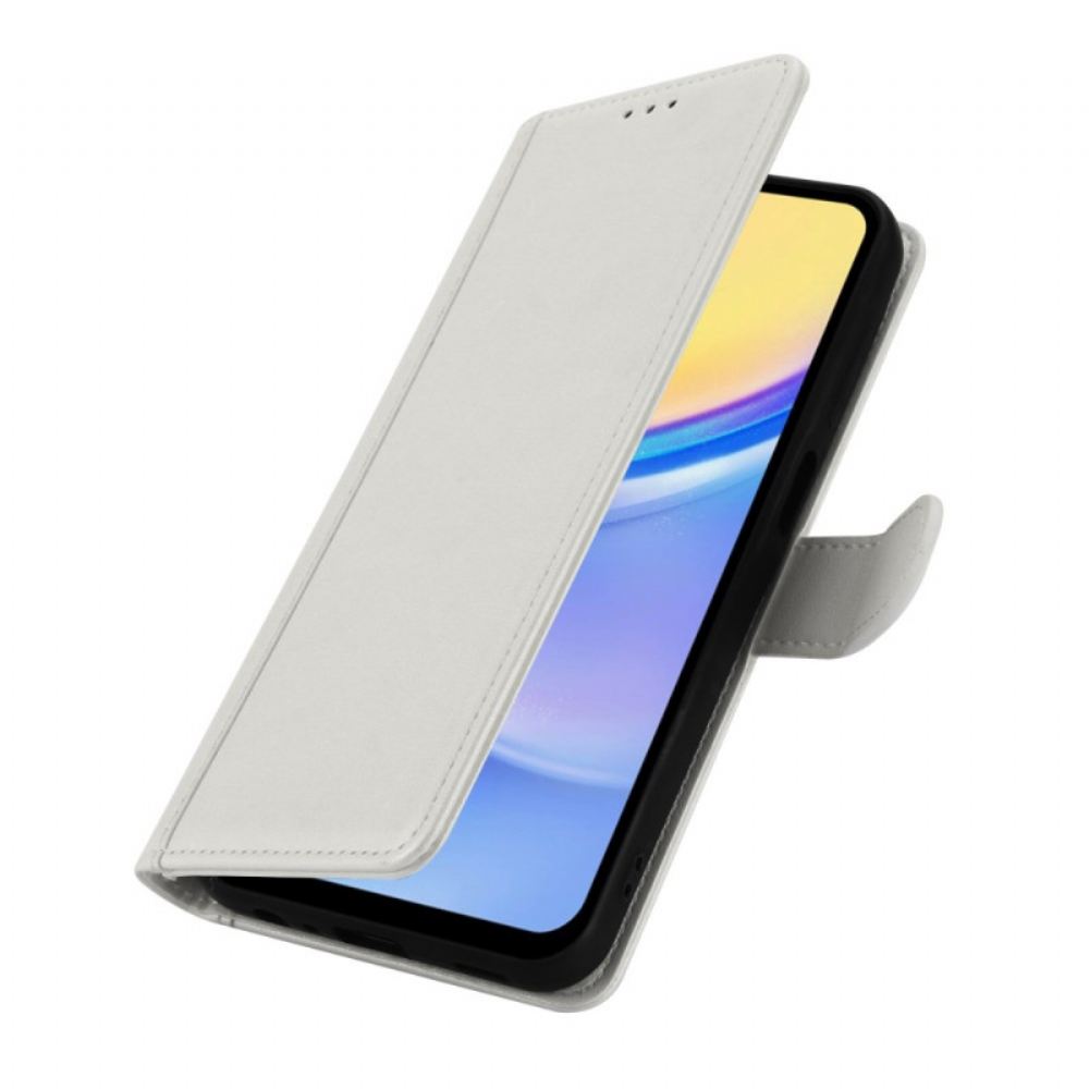 Kožený Kryt Samsung Galaxy A16 5g Peněženka S Popruhem