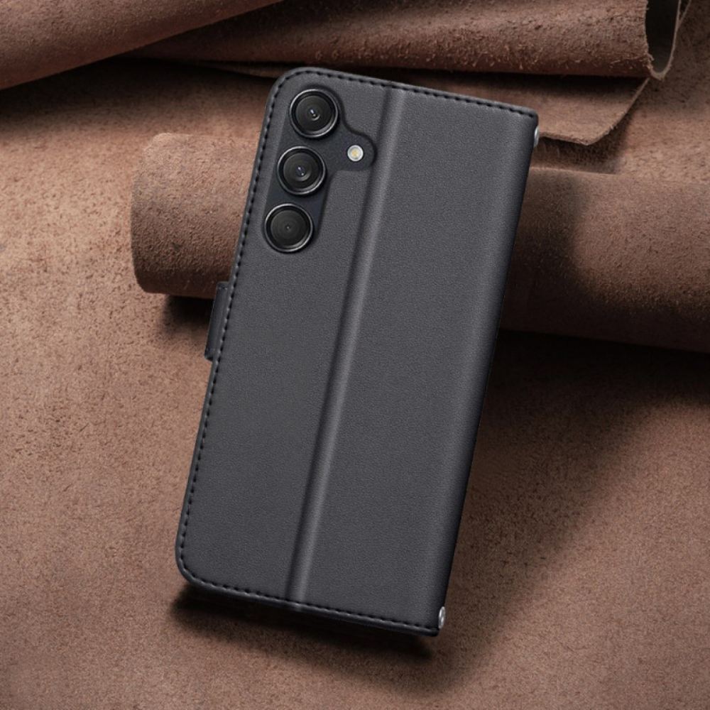 Kožený Kryt Samsung Galaxy A16 5g Prošívaná Binfen Barva