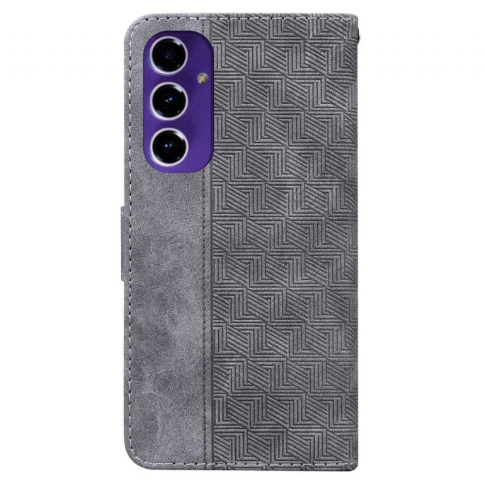 Kožený Kryt Samsung Galaxy A16 5g Tkaný Vzor