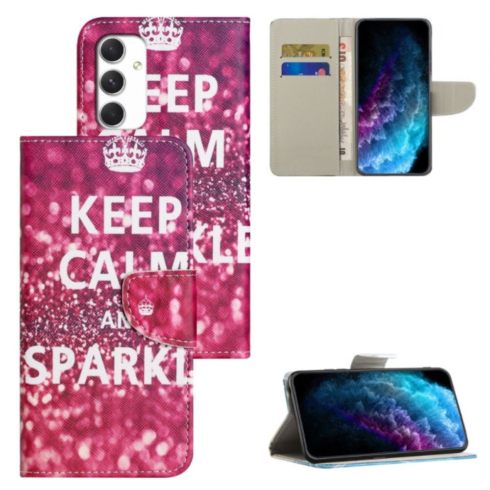 Kožený Kryt Samsung Galaxy A16 5g Zachovej Klid A Jiskru