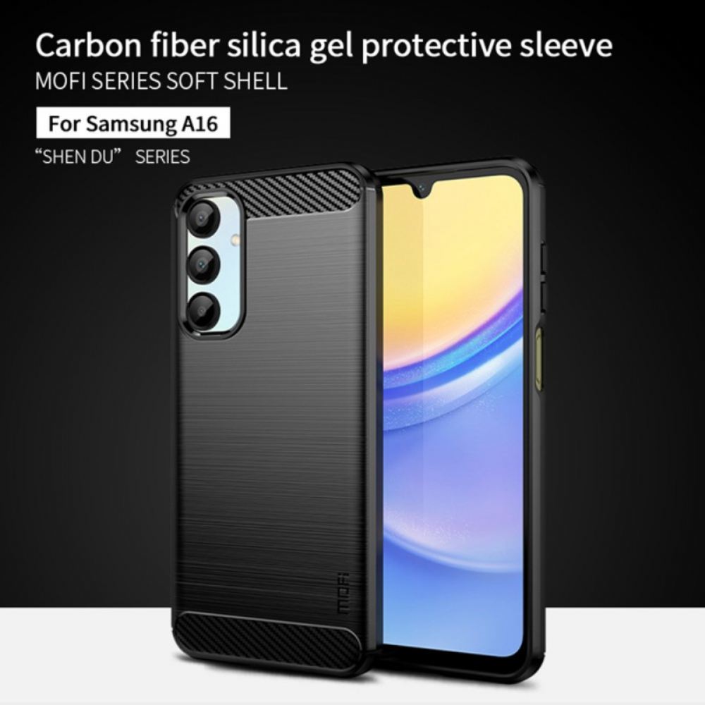 Kryt Samsung Galaxy A16 5g Kryty Na Mobil Mofi Kartáčované Uhlíkové Vlákno