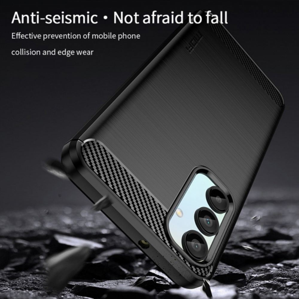 Kryt Samsung Galaxy A16 5g Kryty Na Mobil Mofi Kartáčované Uhlíkové Vlákno