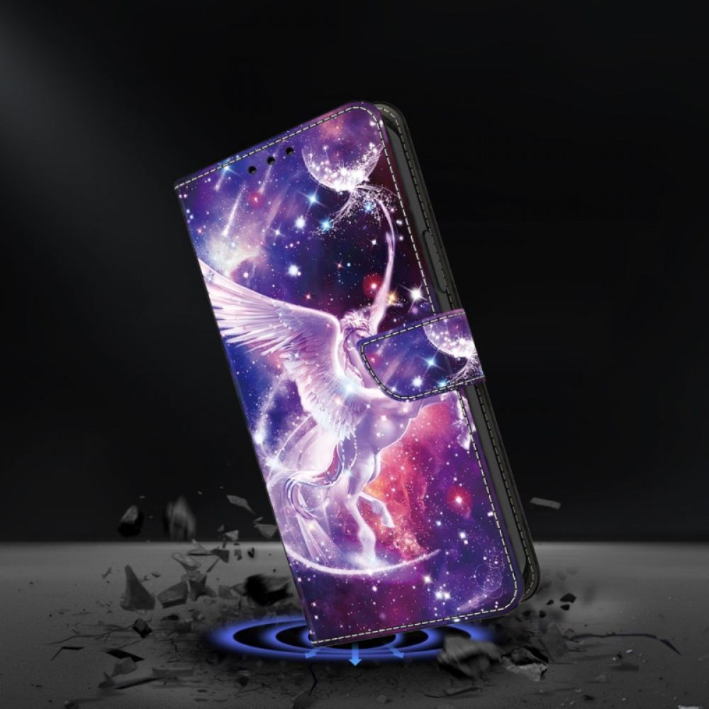 Peněženková Pouzdra Samsung Galaxy A16 5g Kosmický Kůň