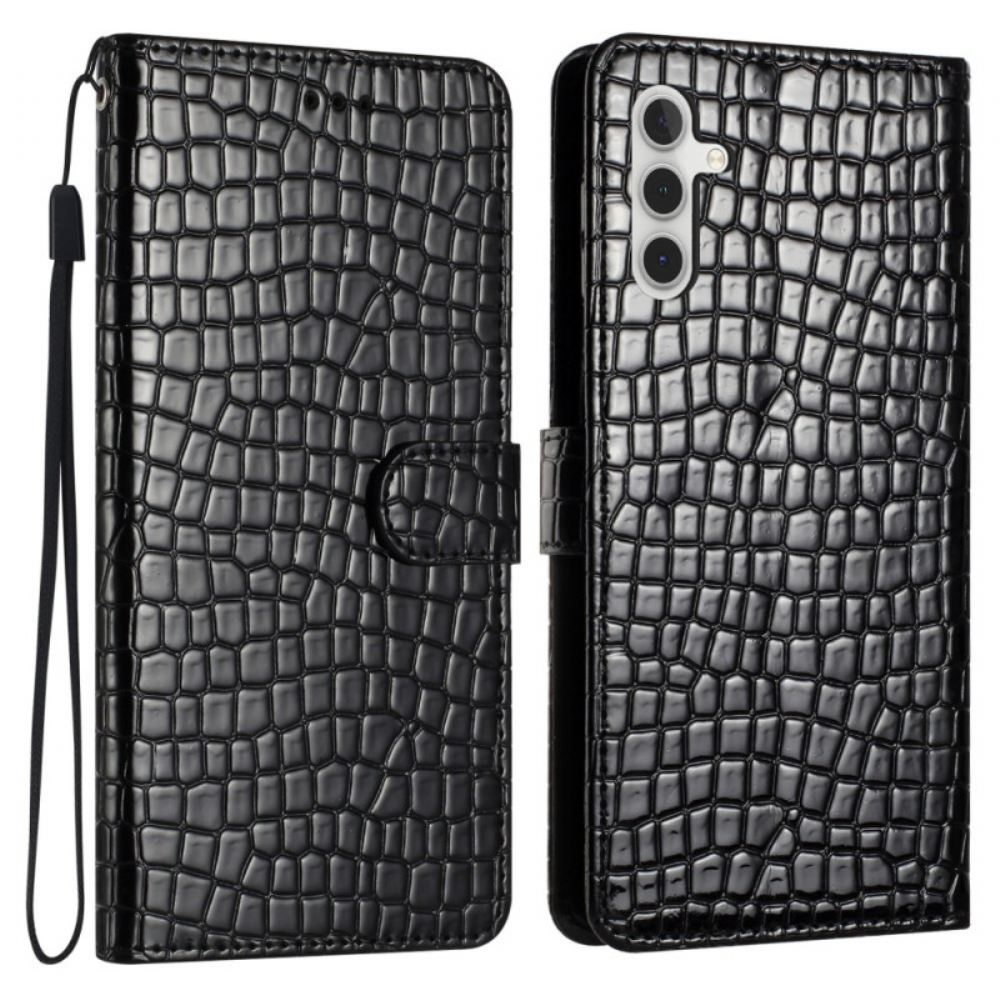 Peněženková Pouzdra Samsung Galaxy A16 5g Kryty Na Mobil Krokodýlí Efekt