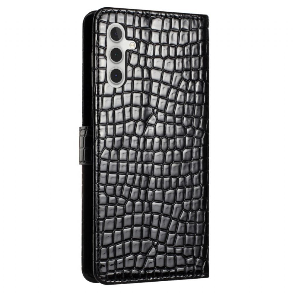 Peněženková Pouzdra Samsung Galaxy A16 5g Kryty Na Mobil Krokodýlí Efekt