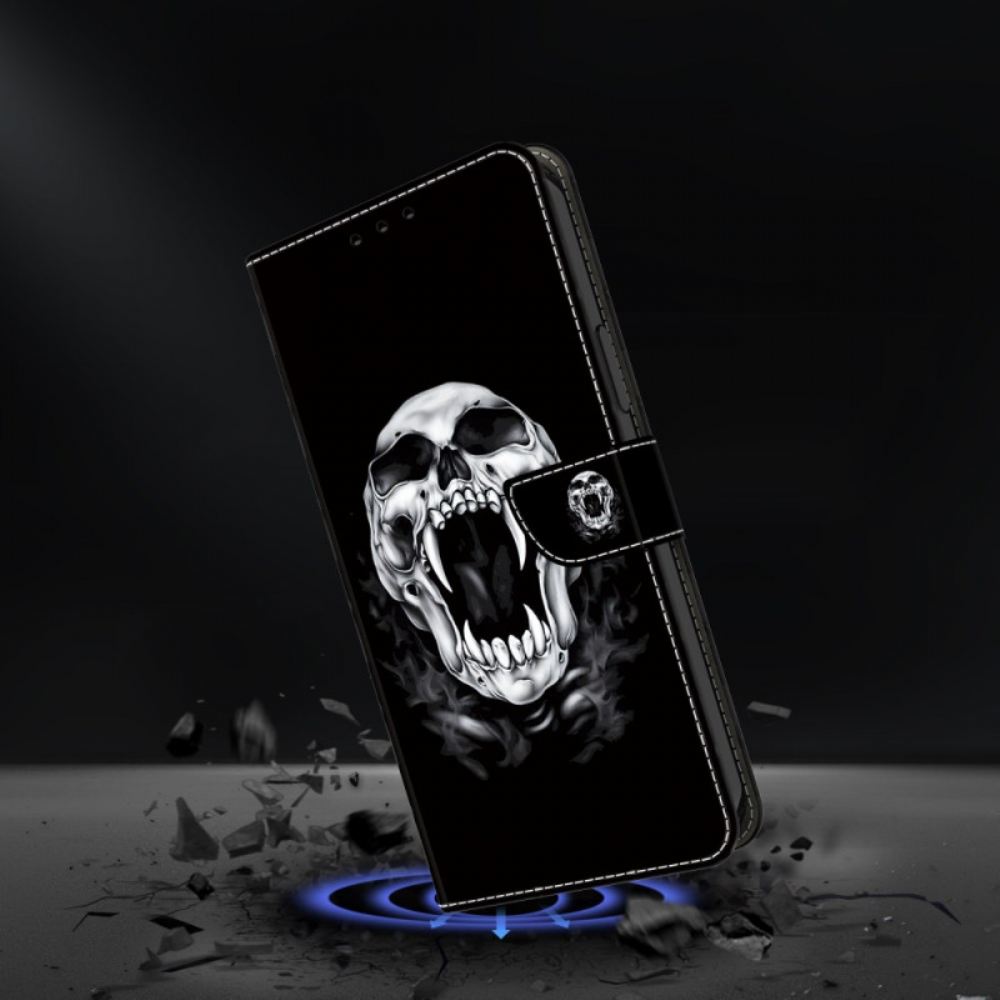 Peněženková Pouzdra Samsung Galaxy A16 5g Kryty Na Mobil Lebka
