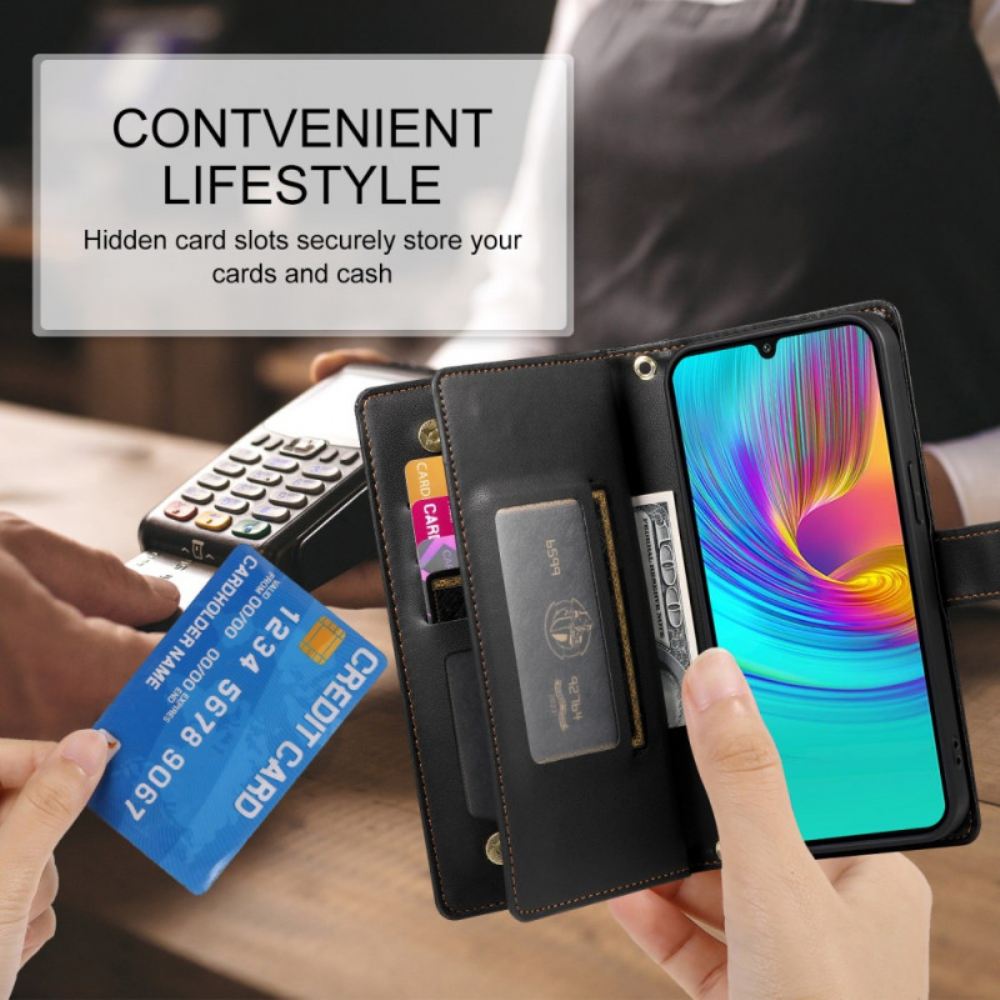 Peněženková Pouzdra Samsung Galaxy A16 5g Kryty Na Mobil Peněženka Na Zip