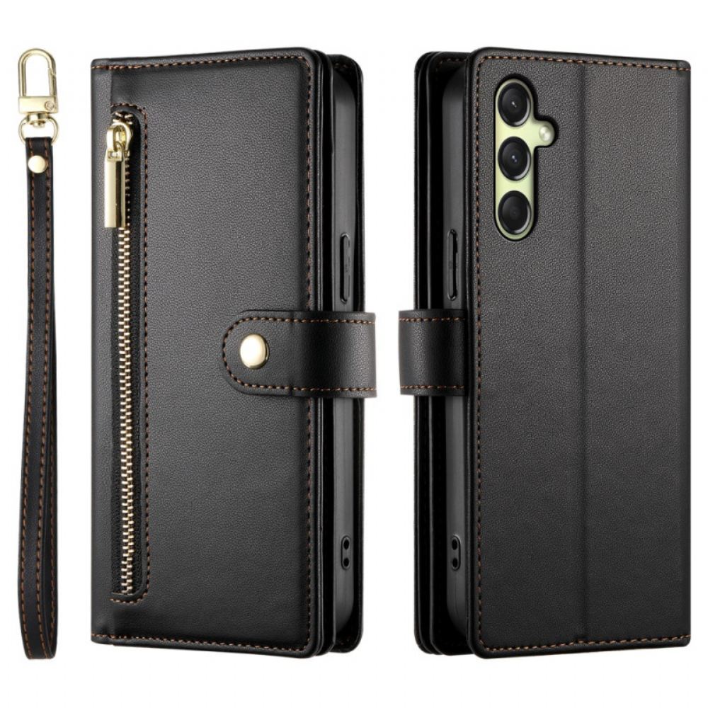 Peněženková Pouzdra Samsung Galaxy A16 5g Kryty Na Mobil Peněženka Na Zip