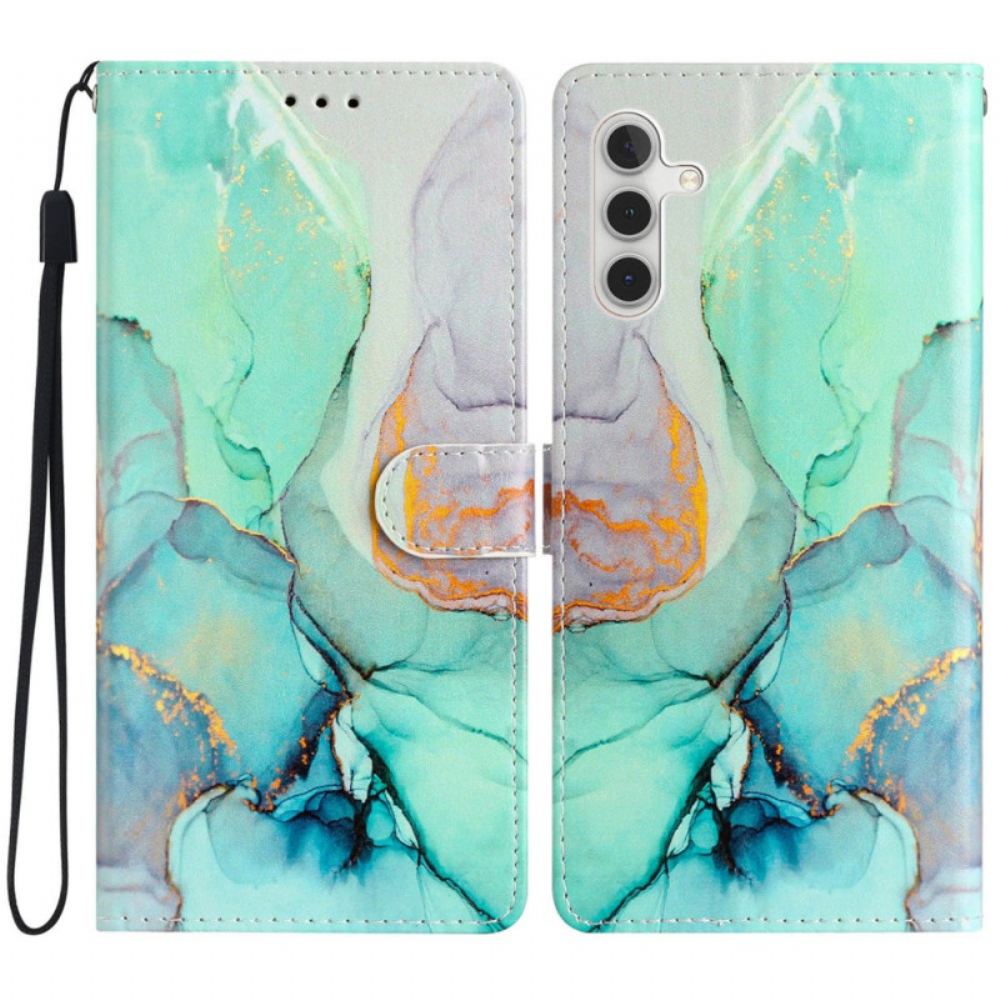 Peněženková Pouzdra Samsung Galaxy A16 5g Kryty Na Mobil Zelený Mramor