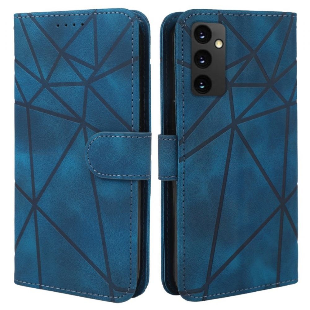 Peněženková Pouzdra Samsung Galaxy A16 5g Linie Se Semišovým Efektem