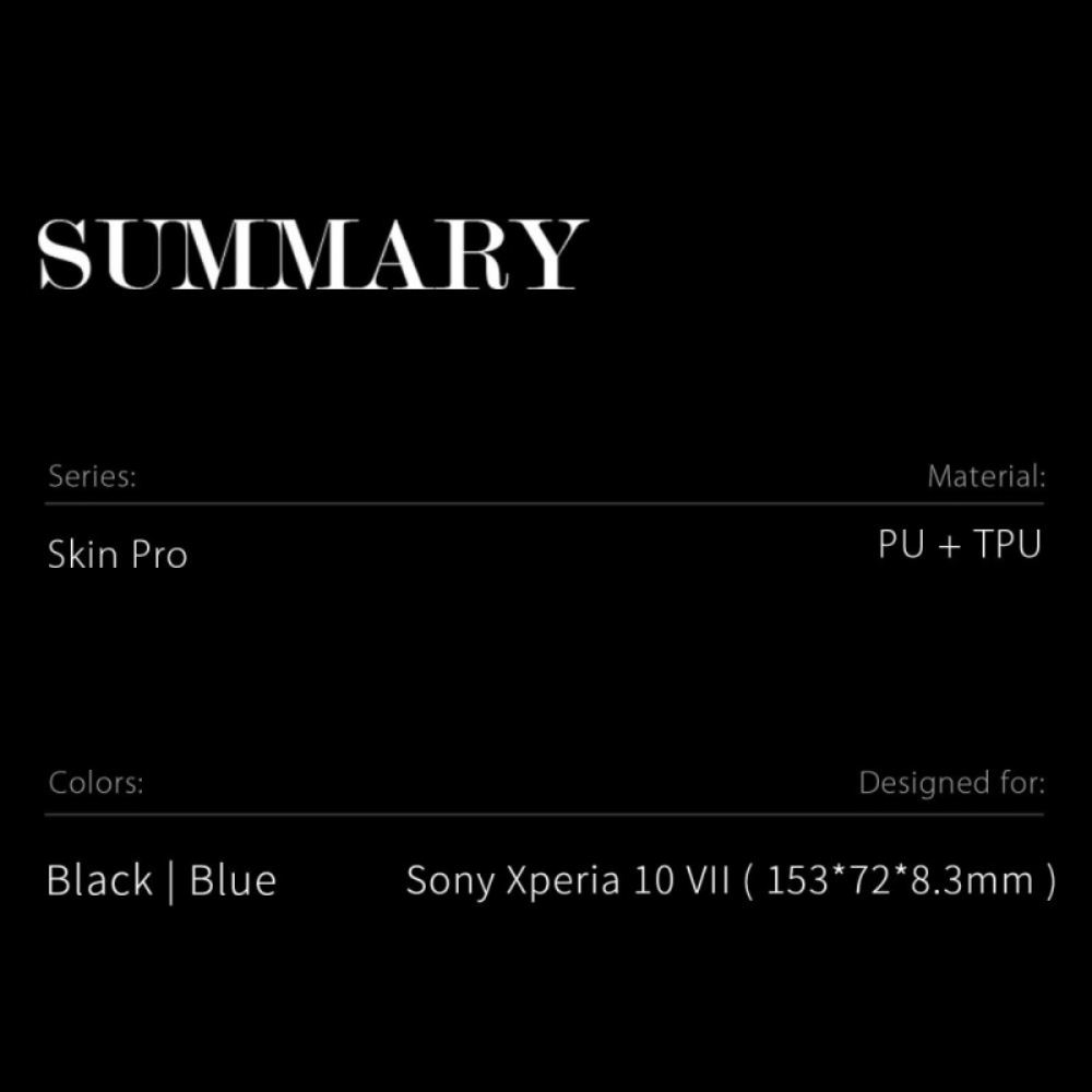 Kožené Pouzdro Folio Sony Xperia 10 Vii Skin Pro Series Dux Ducis