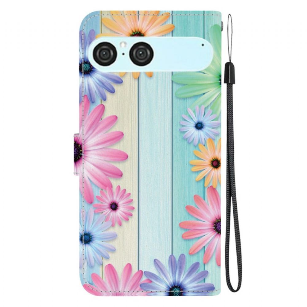 Kožený Kryt Sony Xperia 10 Vii Barevné Slunečnice