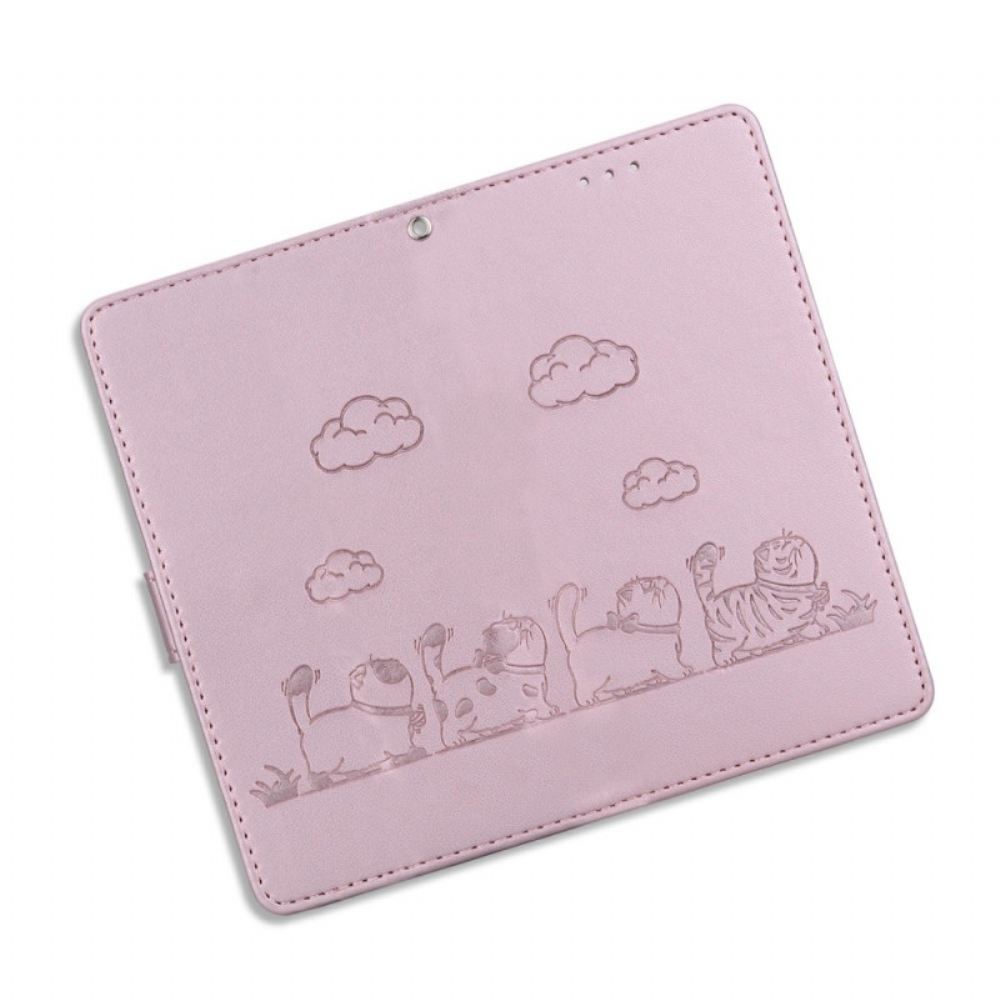 Kožený Kryt Sony Xperia 10 Vii Procházka V Kočičím Stylu