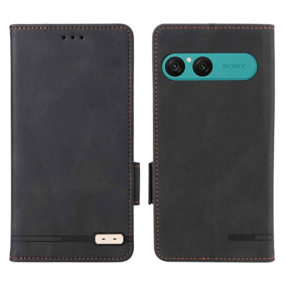 Kožený Kryt Sony Xperia 10 Vii Retro Semišový Efekt