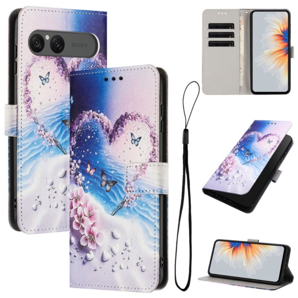 Kožený Kryt Sony Xperia 10 Vii Srdce