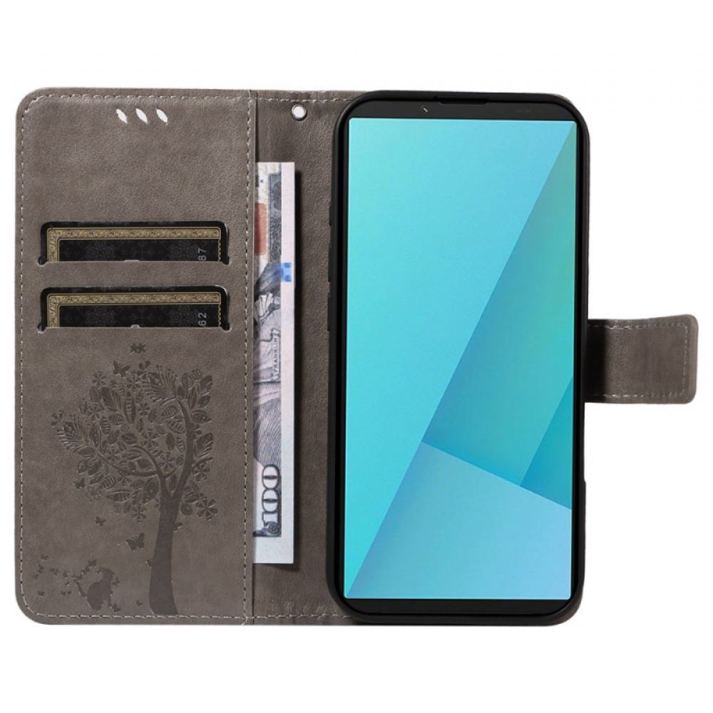 Kožený Kryt Sony Xperia 10 Vii Škrabka Pro Kočky