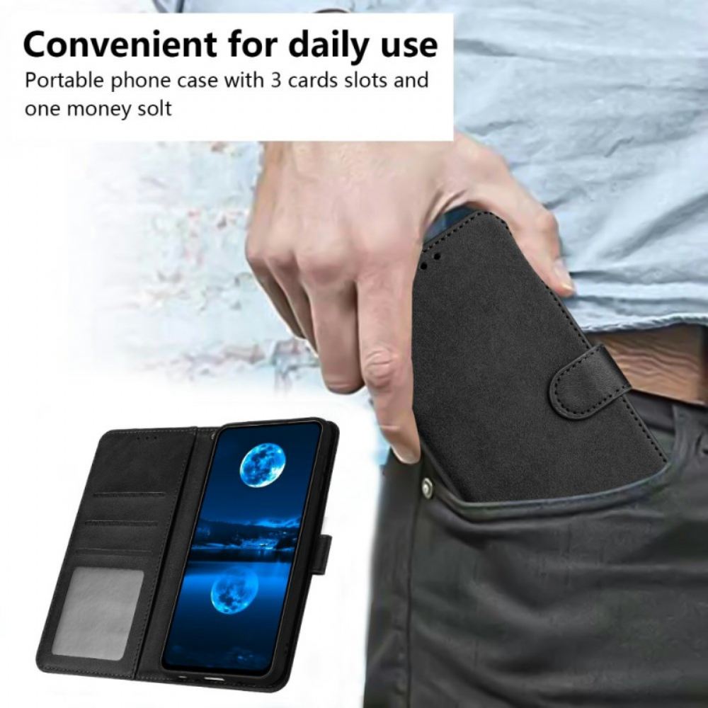 Peněženková Pouzdra Sony Xperia 10 Vii Kryty Na Mobil Kožený Efekt S Popruhem