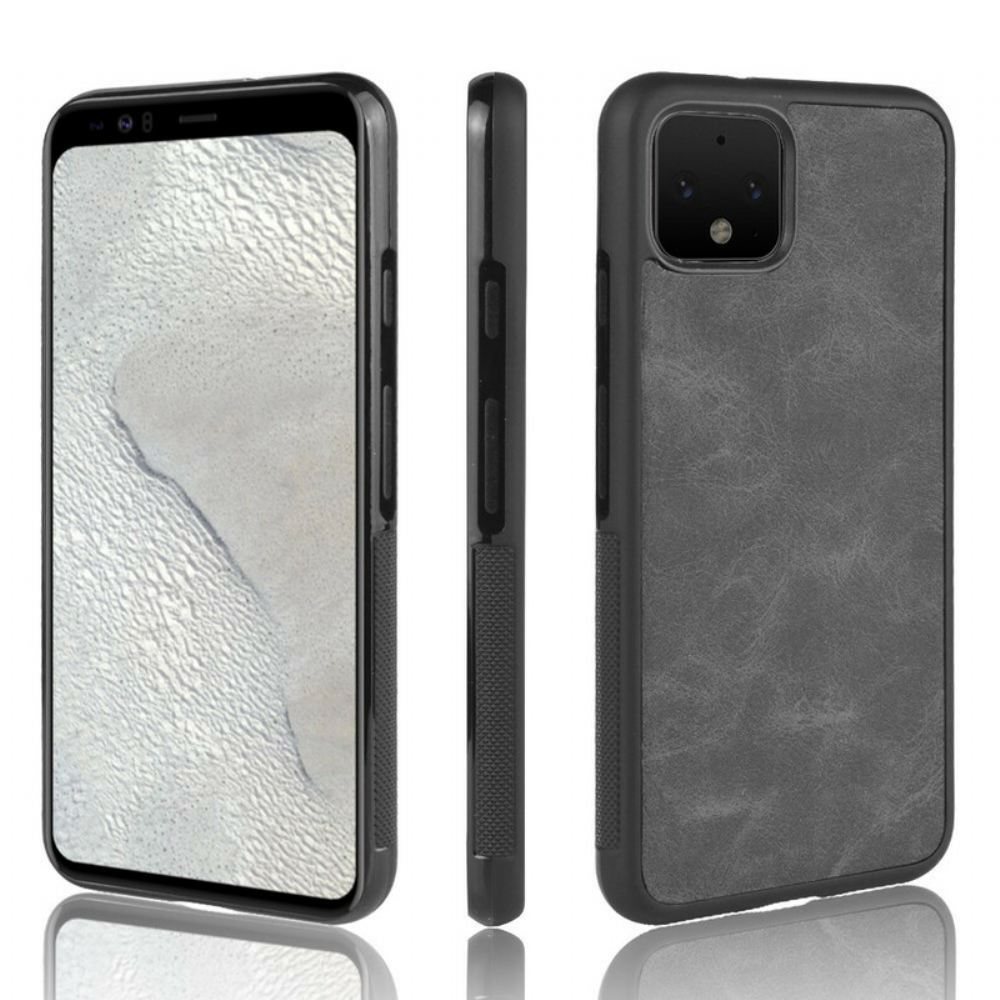 Kryty Na Mobil Na Google Pixel 4 Kožený Efekt Vintage Vzhledu
