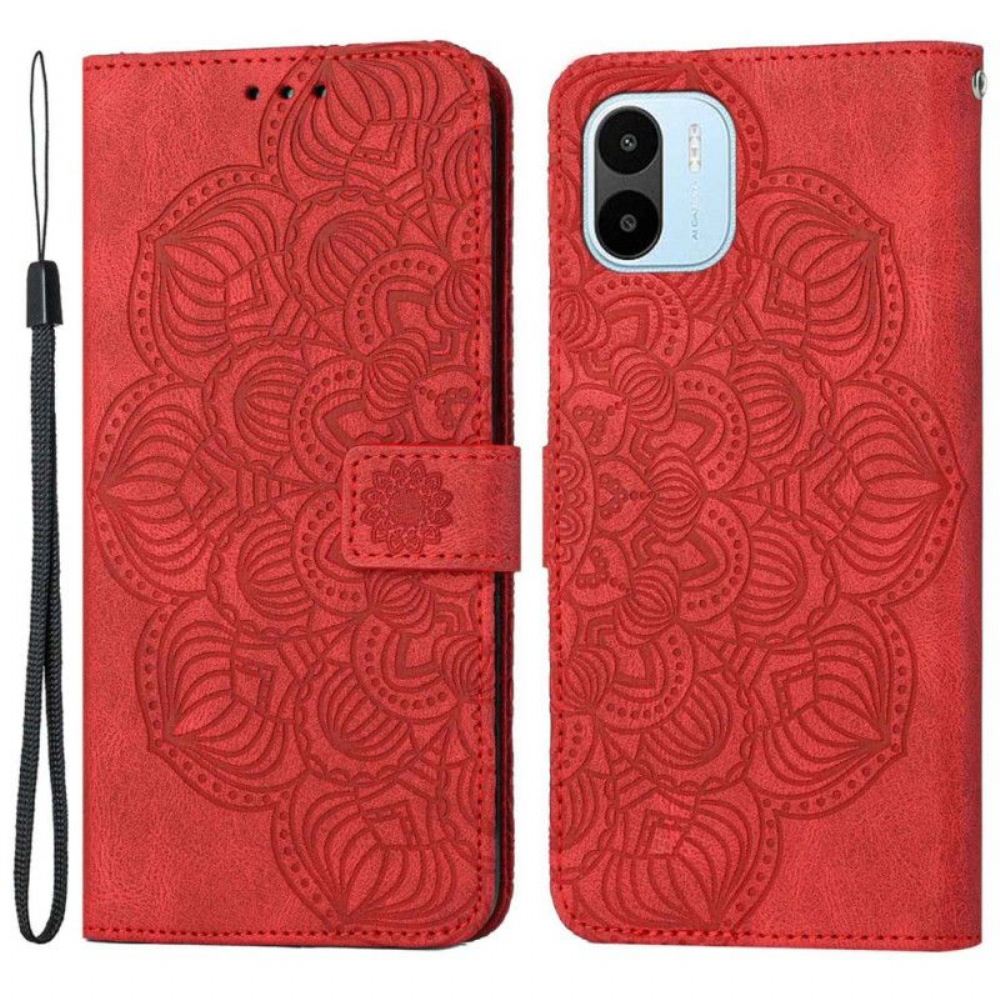 Flipové Pouzdro Na Xiaomi Redmi A1 Na Lana Strappy Mandala
