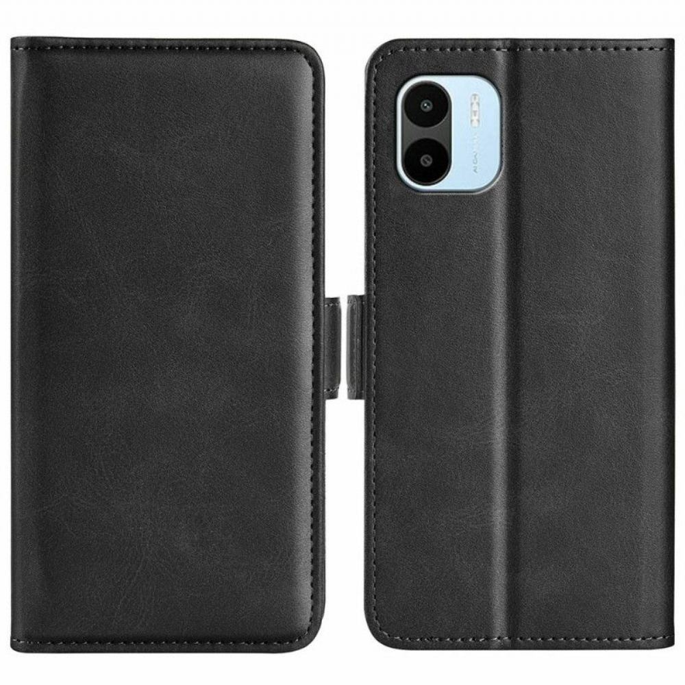 Kožené Pouzdro Na Xiaomi Redmi A1 Flipové Pouzdro Dvojitá Klapka