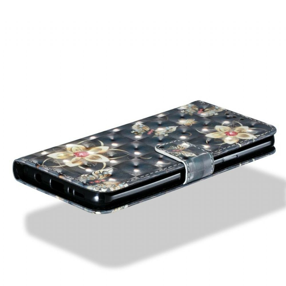 Flipové Pouzdro Na Samsung Galaxy S9 Plus Retro Barevné Květiny