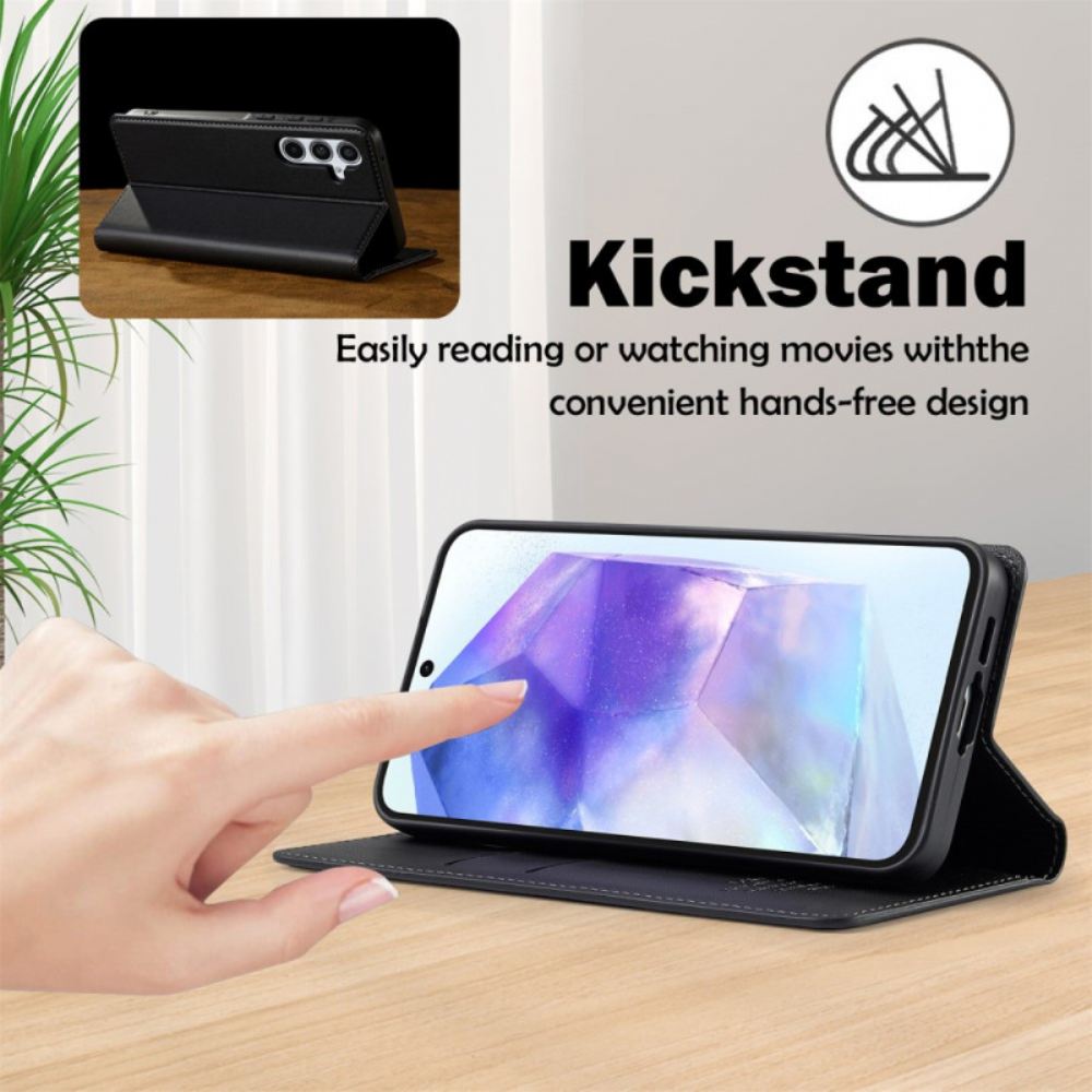 Kožené Pouzdro Folio Samsung Galaxy A17 4g / 5g Lc.imeeke