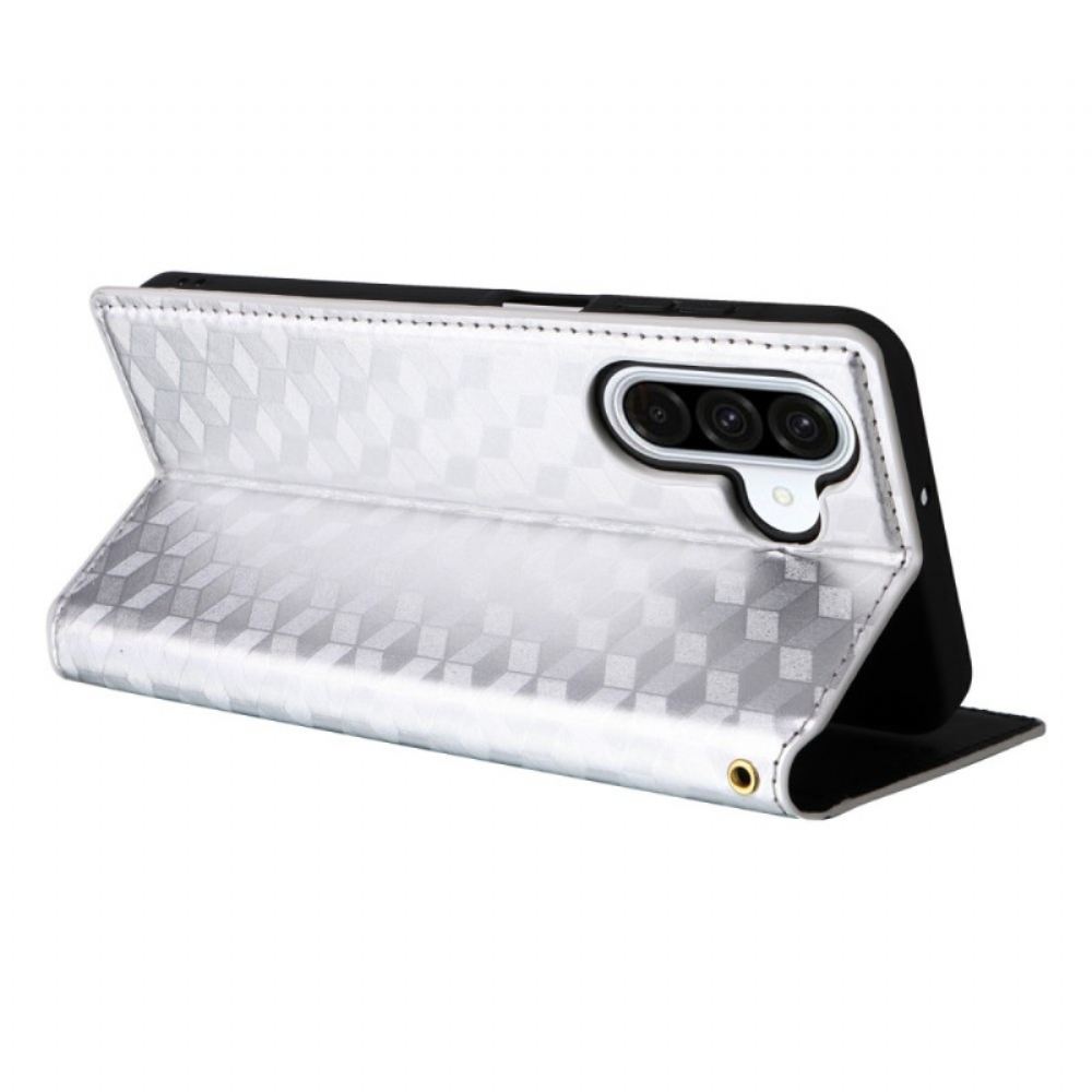 Kožené Pouzdro Folio Samsung Galaxy A17 4g / 5g Lesklá Kůže