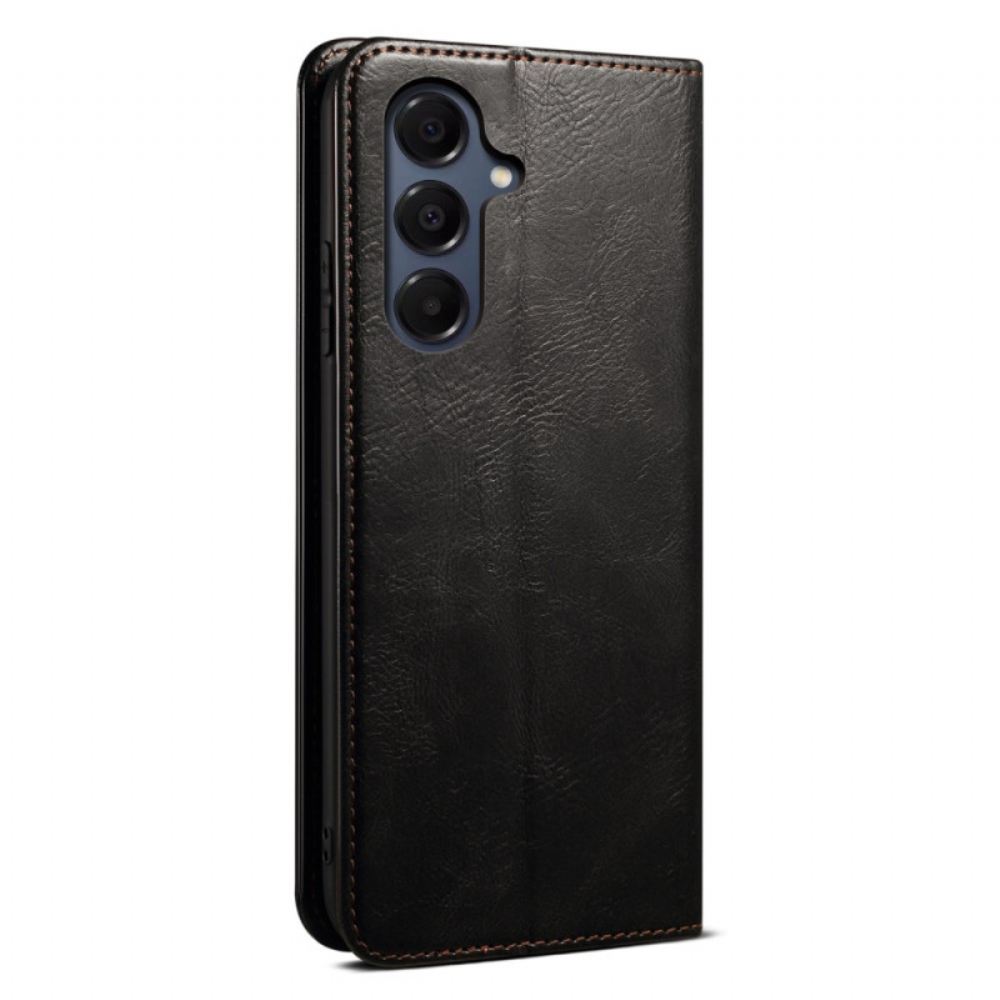 Kožené Pouzdro Folio Samsung Galaxy A17 4g / 5g Voskovaná Umělá Kůže