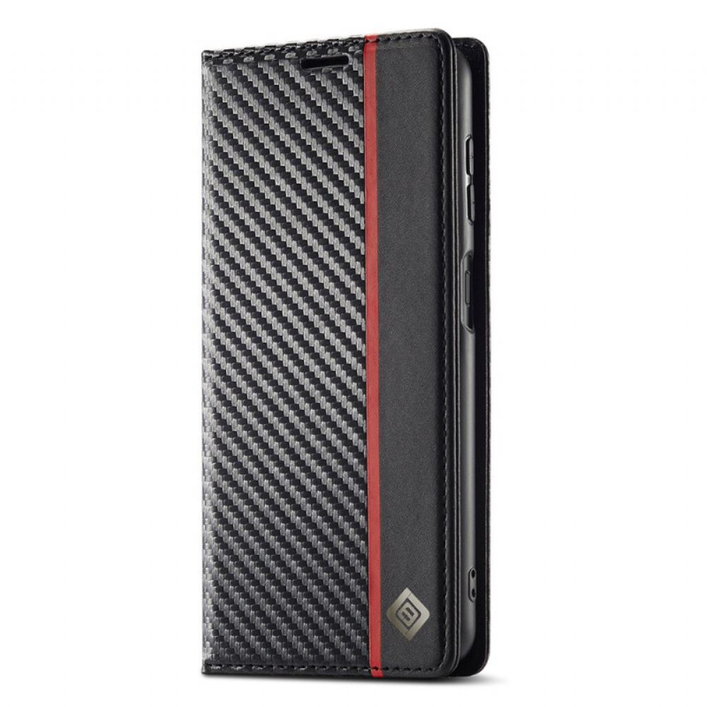 Kožené Pouzdro Samsung Galaxy A17 4g / 5g Kryty Na Mobil Lc.imeeke Uhlíková Vlákna