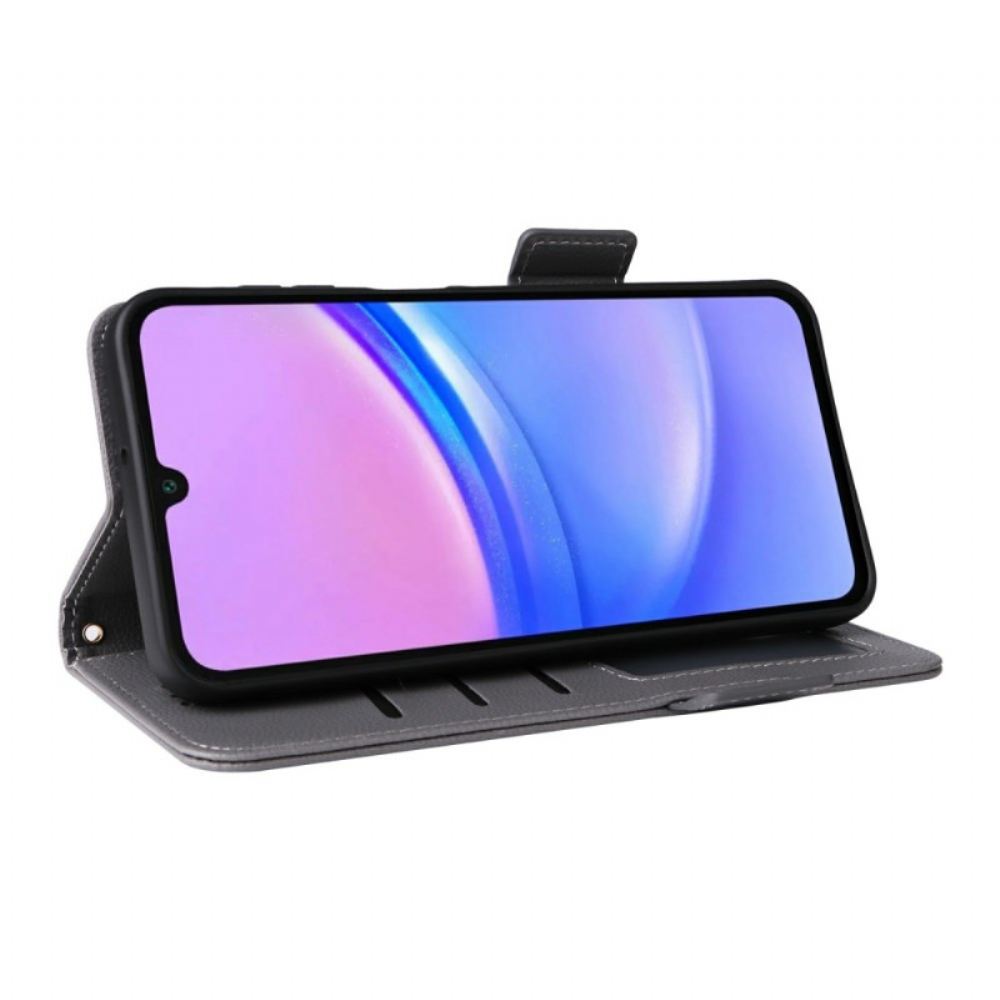 Kožený Kryt Na Samsung Galaxy A17 4g / 5g Umělá Kůže S Popruhem