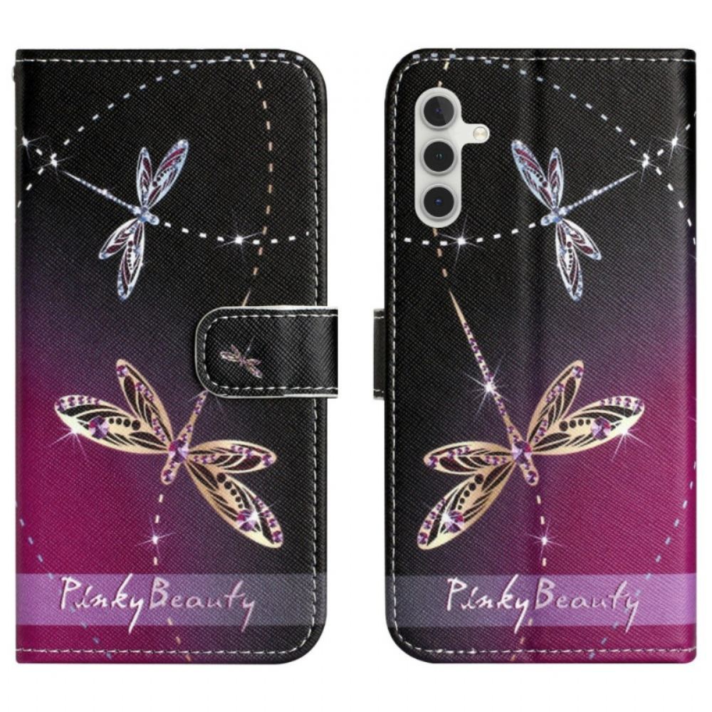 Kožený Kryt Na Samsung Galaxy A17 4g / 5g Vážky