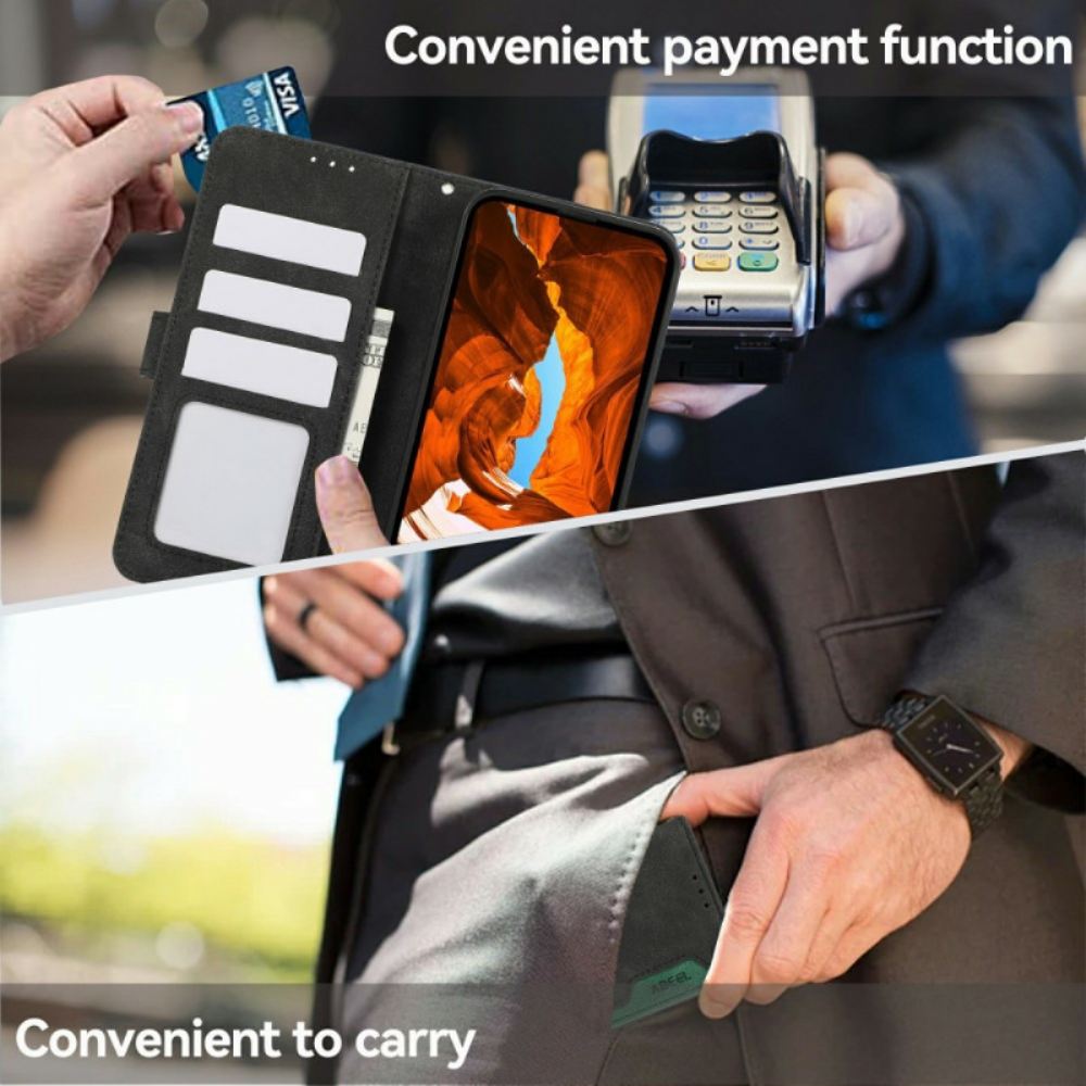 Kožený Kryt Samsung Galaxy A17 4g / 5g Dvoubarevný Abeel