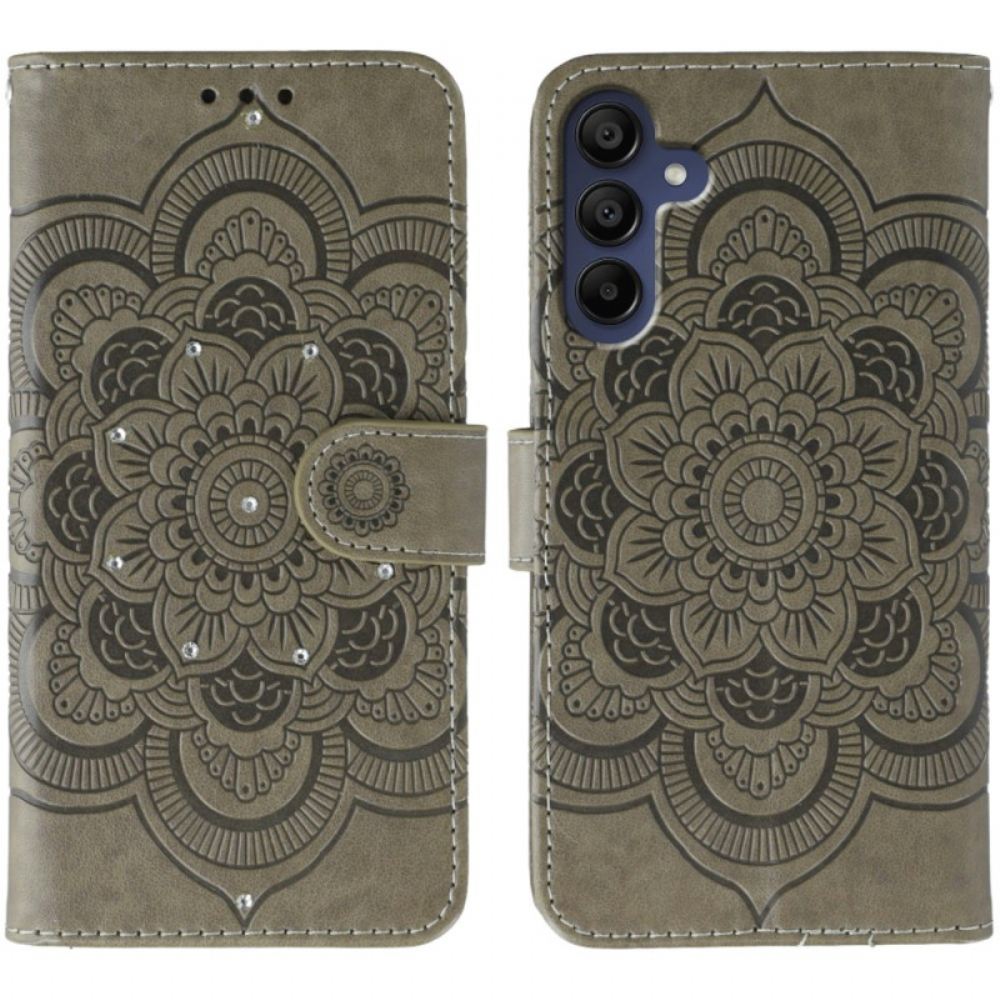 Kožený Kryt Samsung Galaxy A17 4g / 5g Mandala S Kamínky