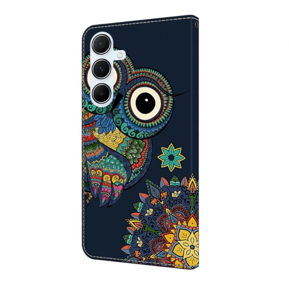 Kožený Kryt Samsung Galaxy A17 4g / 5g Mandala Sova