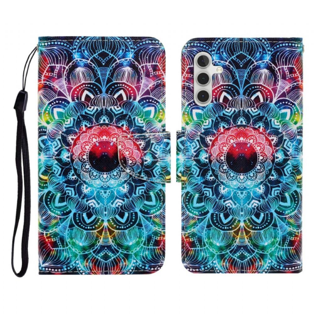 Kožený Kryt Samsung Galaxy A17 4g / 5g Mandala Vzor