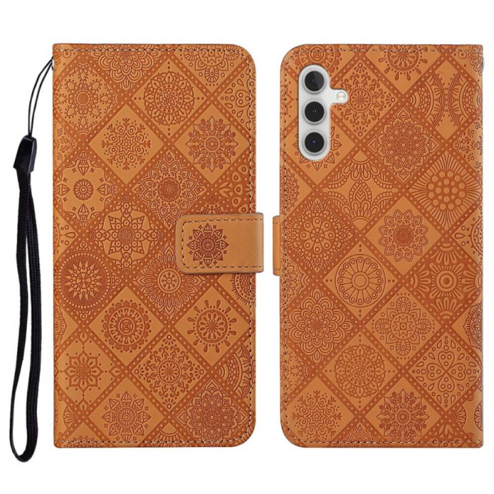 Kožený Kryt Samsung Galaxy A17 4g / 5g Patchwork