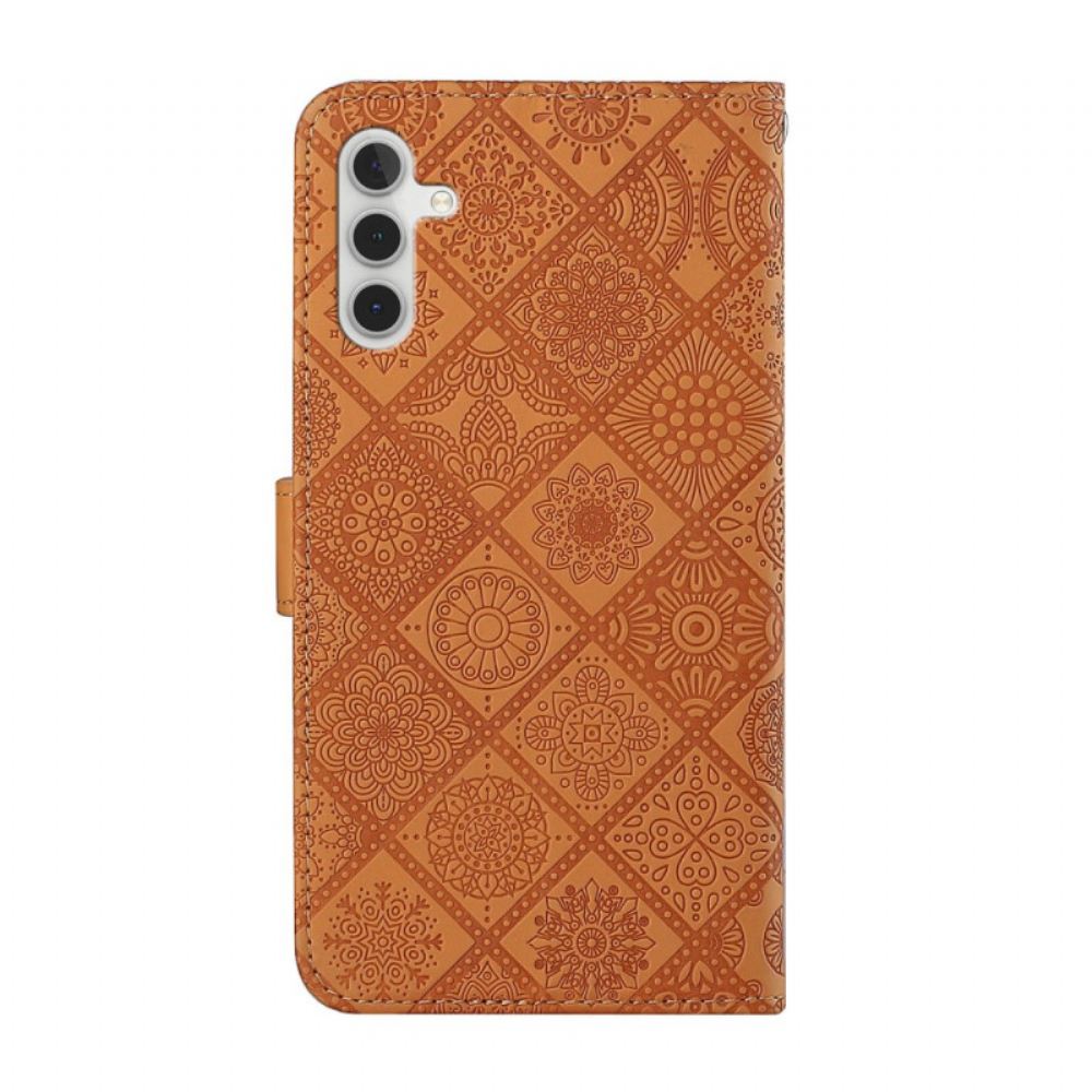 Kožený Kryt Samsung Galaxy A17 4g / 5g Patchwork