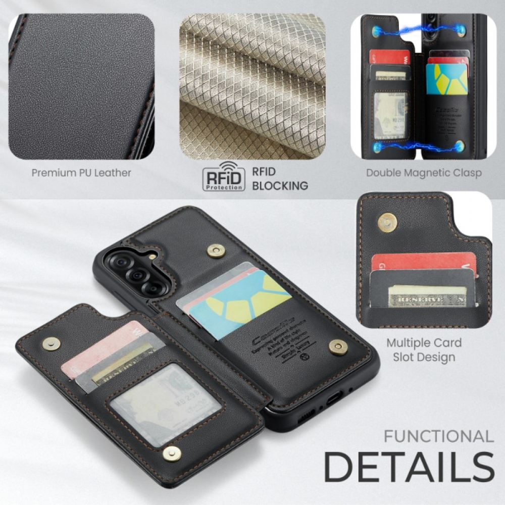 Kožený Kryt Samsung Galaxy A17 4g / 5g Pouzdro Na Rfid Karty Caseme