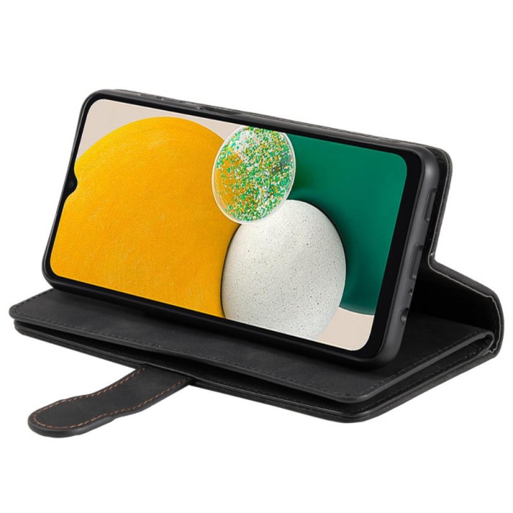 Kožený Kryt Samsung Galaxy A17 4g / 5g Vintage Peněženka S 9 Přihrádkami Na Karty